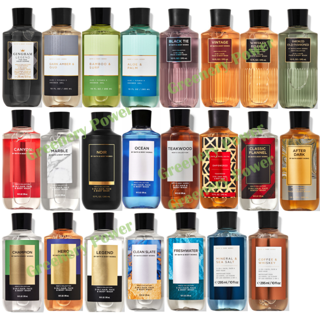 BBW bath & body works 3in1 Hair & Body wash gel 295ml soap men collection