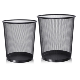 ถังขยะแบบตะแกรงเหล็ก ถังขยะตาข่ายเหล็ก ถังขยะ ขนาด 27x23x19cm office garbage can metal  alizaamall