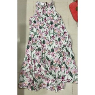 Dress ลายดอก เป็นชั้นๆน่ารักมากๆ Free size ป้าย Top Shop [มือ2]