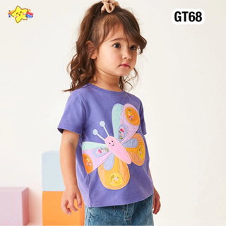 💥พร้อมส่งจากไทย💥GT68 เสื้อยืดเด็กผู้หญิง น่ารัก คุณภาพดี ราคาถูกเว่อร์ ‼️