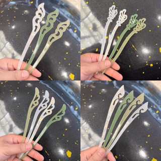 พร้อมส่งจากไทย 👈 ปิ่นเรซิ่นเลียนแบบหยก ปิ่นปักผมสไตล์จีนโบราณ ปิ่นปักผมเรียบๆ ปิ่นปักผมแต่งชุดฮั่นฝู ปิ่นเลียนแบบหยก