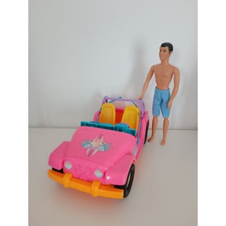 รถจิ๊ปบาร์บี้ Barbie &amp; Ken Malibu Beach Jeep