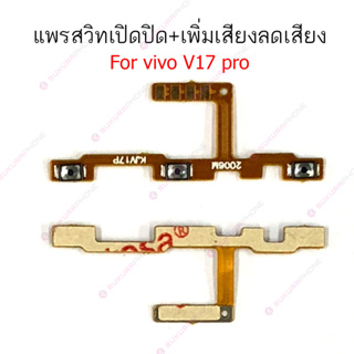 แพรสวิต vivo V17 V17pro แพรสวิทช์ power on-off volume vivo V17 V17pro ปิดเปิด+เพิ่มเสียงลดเสียง vivo V17 V17pro