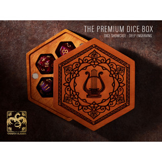 The Bard Dice Box CHERRY WOOD | Premium DnD Dice Box | D&amp;D DiceBox | Dice Vault | Dice Storage Tray for MTG RPG