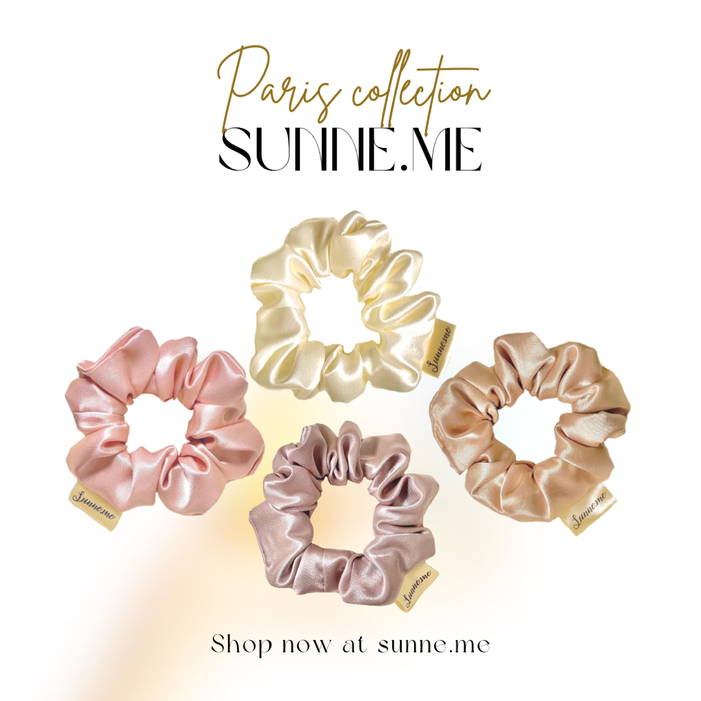 Sunne.me | ยางรัดผมซาติน Paris Collection – โปรปัง