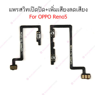 แพรสวิต OPPO Reno5 5G แพรสวิทช์ power on-off volume OPPO Reno 5 5G ปิดเปิด+เพิ่มเสียงลดเสียง OPPO Reno 5 5G