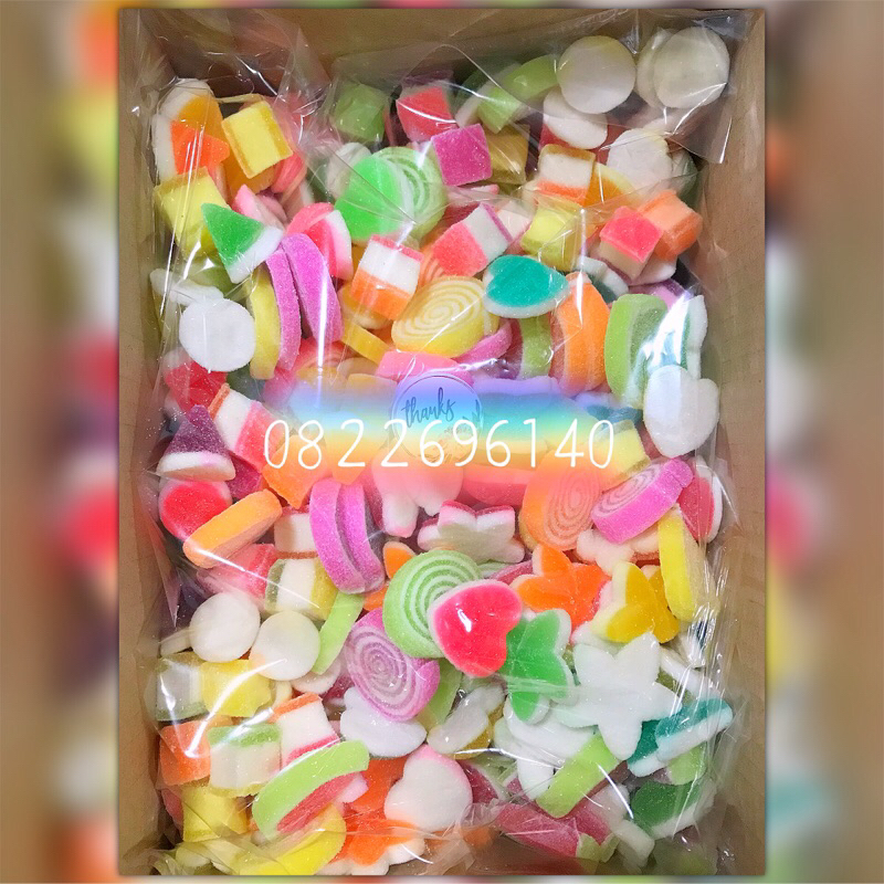 ❤️ เยลลี่คละแบบ1กิโลครึ่ง=1500กรัมค่ะ