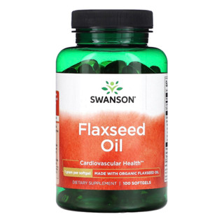 pre 3 weeks Swanson Flaxseed Oil 1 Gram Per Softgel 100 softgels Cardiovascular Health