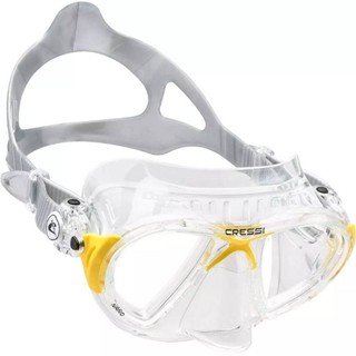 CRESSI PROFESSIONAL NANO MASK CRYSTAL FRAME-หน้ากากดำน้ำ สคูบ้า ฟรีไดฟ์วิ่ง สำหรับผู้ใหญ่ CRESSI GAMMA SNORKEL SIL