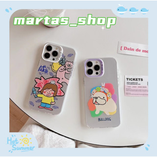 ❤️ส่งของขวัญ❤️ เคสไอโฟน 11 12 13 14 Pro Max สไตล์คู่รัก ความคิดสร้างสรรค์ กราฟฟิตี ฤดูร้อน Case for iPhone สาวน่ารักหัวใ