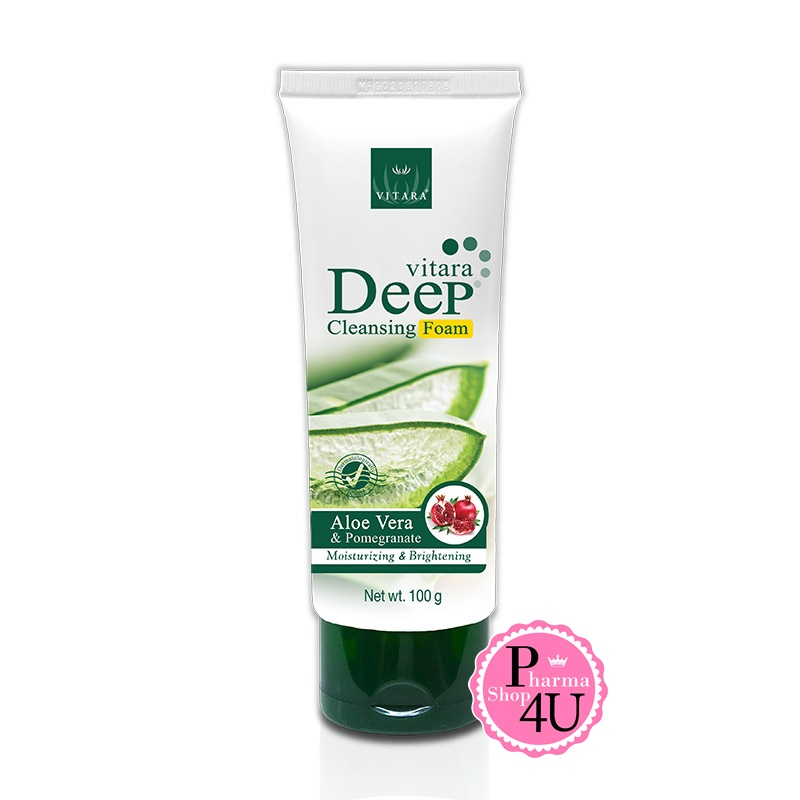 Vitara Deep Cleansing Foam 100 g. โฟมล้างหน้าเพื่อผิวนุ่ม เนียนใส รับหน้าหนาว #156