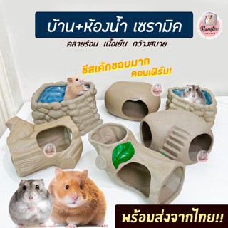 [Hamsterth] บ้านเซรามิค บ้านหิน ท่อมุด ดินเผา เซรามิค คลายร้อน บ้านแฮมสเตอร์ บ้านหลบ