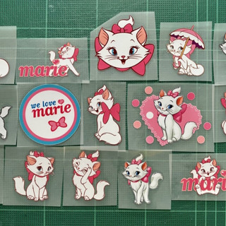 ตัวรีดสติกเกอร์แมวมารี 🐱 Marie 🐱  รีดง่ายแผ่นฟิมล์รีดร้อน