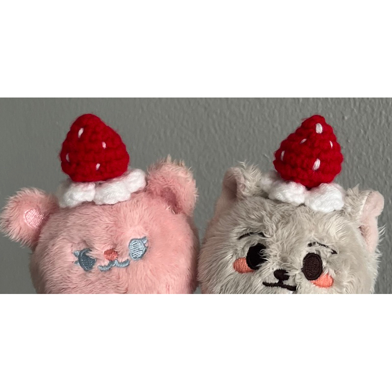 Strawberry & Cream หมวกตุ๊กตา 10 เซน *ขายแค่ชุด*