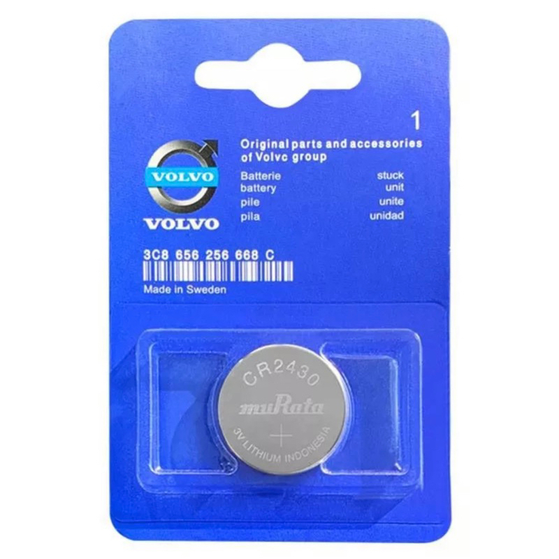 ถ่านรถยนต์VOLVO Lithium 3V CR2430 by Murata ของแท้ แพค1ก้อน