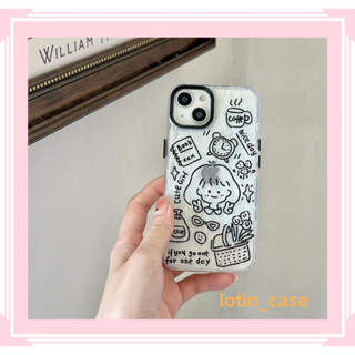 🎁ส่งของขวัญ🎁เคสไอโฟน สำหรับ 11 13 for iPhone Case 14 12 Pro Max แฟชั่น น่ารัก การ์ตูน สาว กันกระแทก ปกป้อง เคสโทรศัพท์