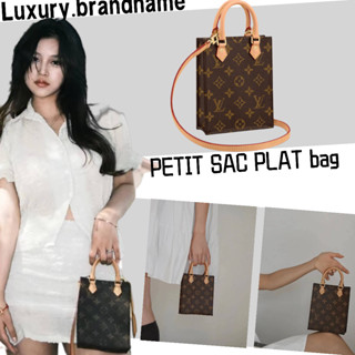 หลุยส์วิตตอง Louis Vuitton PETIT SAC PLAT กระเป๋าโท้ท/สุภาพสตรี/กระเป๋าสะพายข้าง/กระเป๋าสะพาย