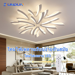 DunDun โคมไฟเพดาน led  โคมไฟดอกไม้  ไฟ ติด เพดาน  24W 40W 72W 96W 120W โคมไฟห้องนั่งเล่น ไฟเพดานห้องนอนLED Ceiling Lamp