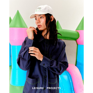 (LEISURE PROJECTS) "PROUD" WORKSHOP JACKET  เสื้อแจคเกตผ้าคอตตอน ทรงเสื้อได้รับเเรงบันดาลใจจากชุดของศิลปินในฝรั่งเศส