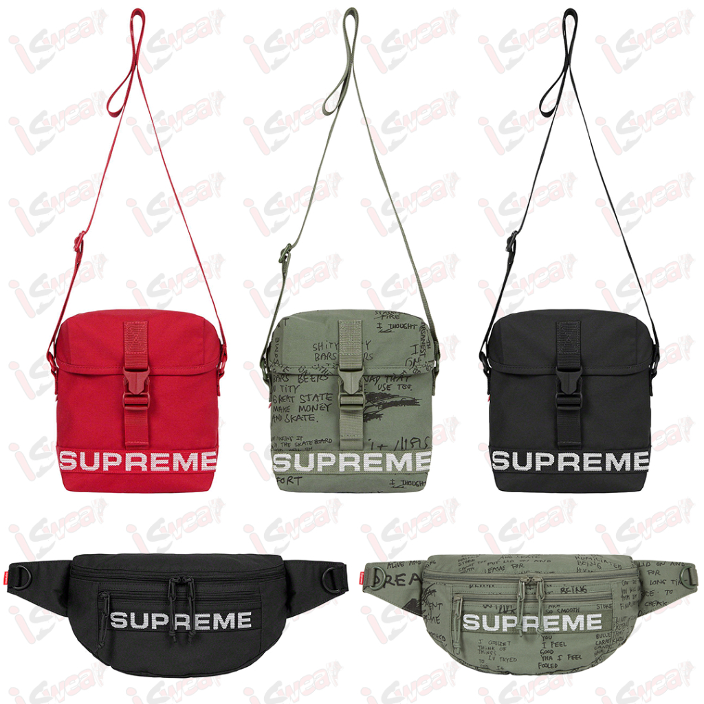กระเป๋าสะพายข้าง Supreme Field Side Bag &amp; กระเป๋าคาดอก Supreme Field Waist Bag (ของแท้)