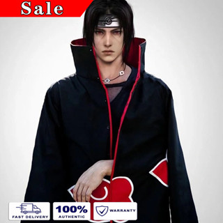 เสื้อคลุม จากอนิเมะเรื่อง Naruto Akatsuki Sasuke Uchiha Itachi สำหรับคอสเพลย์ ไซซ์ S-XXL