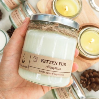 เทียนหอมอโรม่า จุดได้ 50-60 ครั้ง ไม่จุดก็หอม soy wax candle 100%