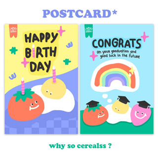 postcard 4*6” โปสการ์ดอวยพรวันเกิด การ์ด congratulation การ์ดอวยพร