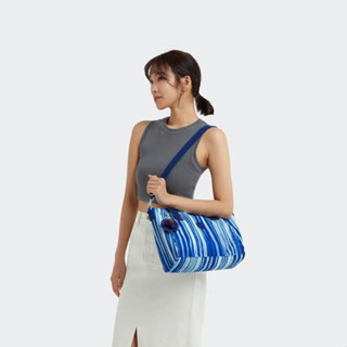 พร้อมส่ง แท้ 100% New Kipling Amiel Medium Handbag  Regal Stripes  ลายสวย ใบกลาง จุๆ