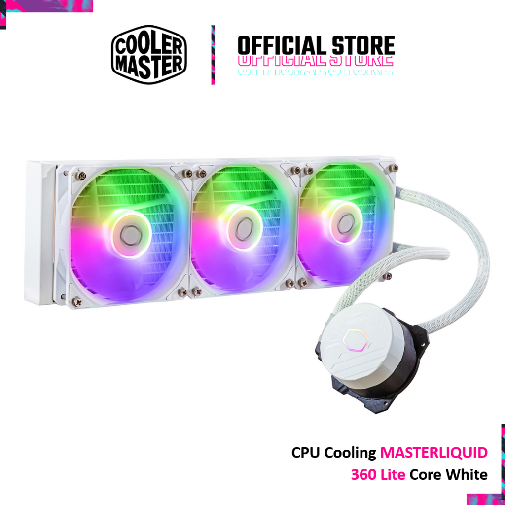 Cooler Master CPU Cooling MASTERLIQUID 360 Lite Core White (MLW-D36M-A18PZ-RW)