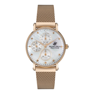 Beverly Hills Polo BP3252X.420 นาฬิกาข้อมือผู้หญิง Chronograph สายสแตนเลส Rose Gold