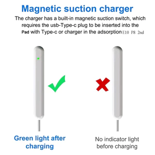 ปากกาไอแพด Type C Magnetic Wireless Charger ใช้ได้กับ P8 E10 และ 2nd เครื่องชาร์จไร้สายแม่เหล็ก