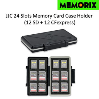 ตลับเก็บเมมโมรี่ การ์ด กล่องเก็บเมมโมรี่ การ์ด JJC 24 Slots Memory Card Case Holder (12 SD + 12 CFexpress)