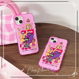 เคสไอโฟน iphone 11 14 Pro Max ความคิดสร้างสรรค์  บุคลิกภาพ ตัวละครของแมคโดนัลด์ เคส iphone 12 13 Pro Case for iPhone