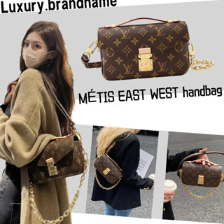 หลุยส์วิตตอง Louis Vuitton/POCHETTE MÉTIS EAST WEST กระเป๋าถือ/กระเป๋าสะพายข้าง/กระเป๋าสะพายไหล่/กระเป๋าสุภาพสตรี/ใหม่