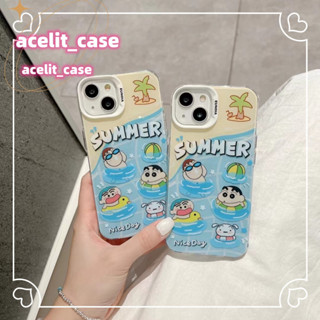 ❤️ส่งของขวัญ❤️ เคสไอโฟน 11 12 13 14 Pro Max เครยอนชินจัง การ์ตูน ความนิยม แฟชั่น เรียบง่าย Case for iPhone สไตล์วรรณศิลป