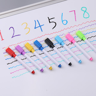 ปากกาไวท์บอร์ด ลบได้ คละ 8 สี ปากกามาร์กเกอร์สีลบได้