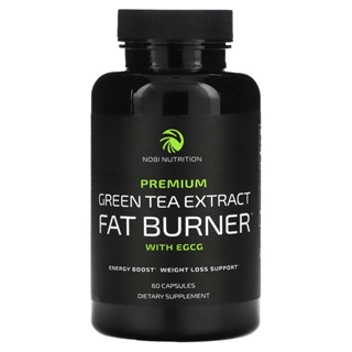 Nobi Nutrition, Premium Green Tea Extract Fat Burner with EGCG, 60 Capsules(sku.2301)