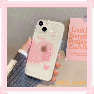 🎁ส่งของขวัญ🎁เคสไอโฟน สำหรับ 11 13 for iPhone Case 14 12 Pro Max แฟชั่น เรียบง่าย รูปหัวใจ กันกระแทก ปกป้อง เคสโทรศัพท์