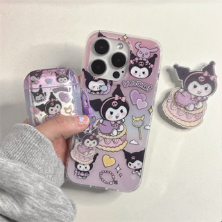 เคส สำหรับ ไอโฟน เคสซิลิโคน สินค้าพร้อมส่งจากไทย สำหรับ Iphone 14 13 12 11 Pro max เคสคุโรเค้ก+ไอริง TPU-S1313