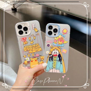 🔥สไตล์ใหม่🔥เคสไอโฟน iphone 11 14 Pro Max ins การ์ตูน ปิกาจู เซเลอร์มูน ป้องกันการตก เคส iphone 12 13 Pro Case for iPhone