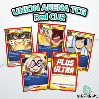 UA - My Hero Academia ระดับ C/U/R แดง UA10BT การ์ดเกม Union Arena