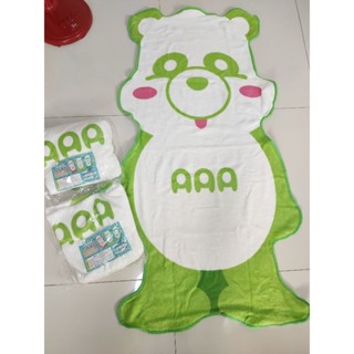 ผ้าห่มหมีแพนด้า AAA ซุปเปอร์แพนด้าไดคัท ขนาดพกพาขนนิ่มเนื้อนุ่มลื่นของใหม่ 65*130 ซม ลิขสิทธิ์ญี่ปุ่นแท้ ผืนละ