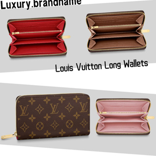 หลุยส์วิตตอง Louis Vuitton/กระเป๋าซิป Zippy/ กระเป๋าใส่เหรียญ/กระเป๋าสตางค์คลิปยาว/กระเป๋าใส่บัตร/สุภาพสตรี