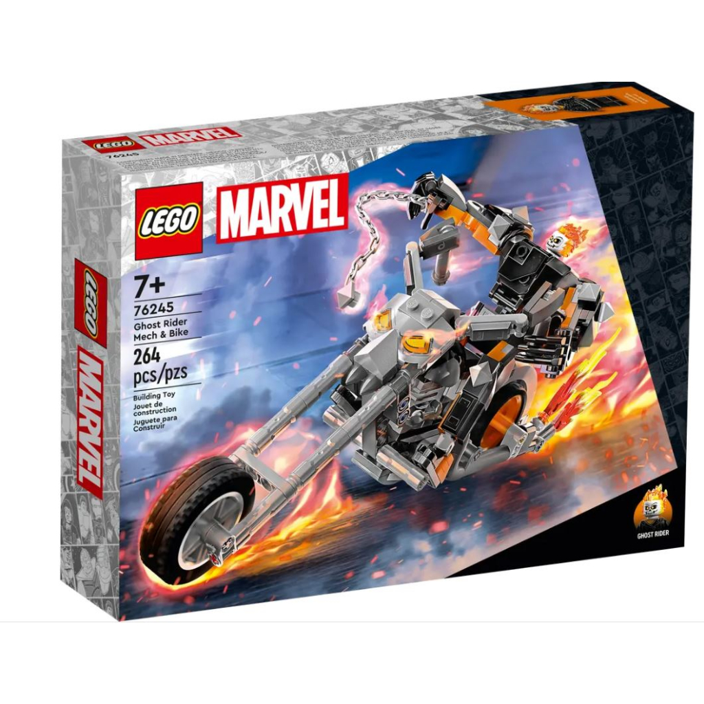 LEGO Marvel Ghost Rider Mech &amp; Bike 76245