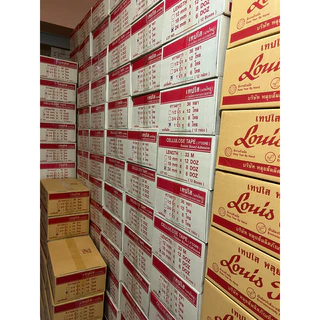 หลุยส์เทปแกนเล็ก Louis Tape เทปใส เทปหลุยส์ 3/4 นิ้ว, 1/2 นิ้ว, 1 นิ้ว x 36 หลา