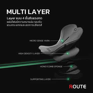 (แถมครีมชามัวร์) กางเกงจักรยาน ROUTE รุ่น TOP ขาสั้นเป้าอิตาลี ขอบขาเลเซอร์คัท พร้อมกระเป่าข้าง ใส่ปั่นได้นานไม่เจ็บก้น