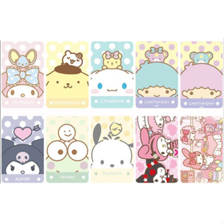 สติ๊กเกอร์ติดบัตร BTS MRT คีย์การ์ด #(sanrio)(1-50)