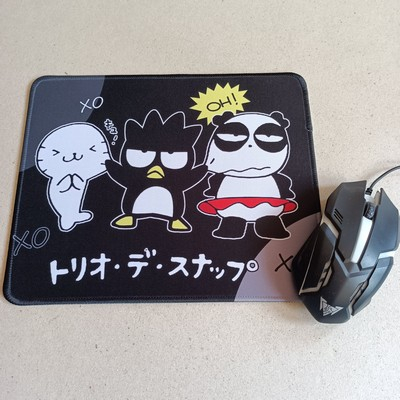 mousepad (mouse pad) แผ่นรองเม้าส์ ทรงเหลี่ยม ขนาด 10x8 นิ้ว เนื้อหนา ลาย แบดแบดมารุ Bad Badtz-Maru