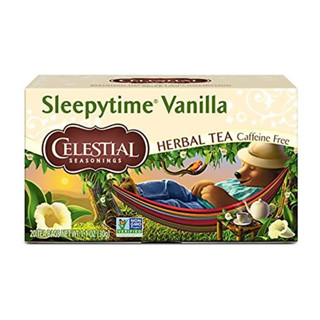 Sleepytime Vanilla Celestial Seasonings Vanilla Herbal Tea Caffeine Free 29g 20 Tea Bags ชาช่วยนอนหลับ กลิ่นวานิลลา