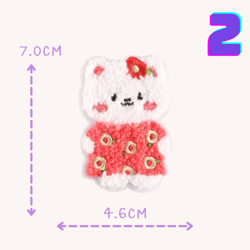 15บาททุกชิ้น  DIY:สติ๊กเกอร์ติดเสื้อ ตัวรีดหมี หมา แมว ขนปุย ใช้แปะติดลงผ้าได้เลยง่ายมากๆๆๆค่ะ